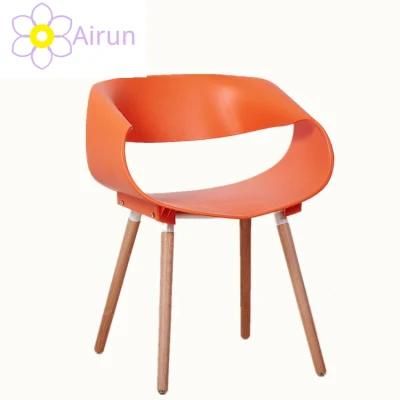 Plastic Beech Wooden Legs Dining Leisure Chair Side Chairs for Living Room