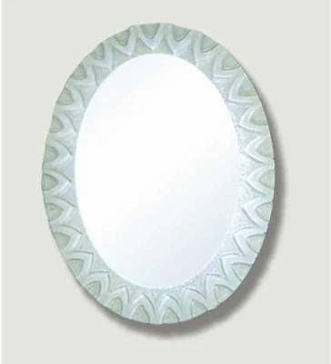Oval Fuzzy Border Modern Design Bathroom Mirror Furniture