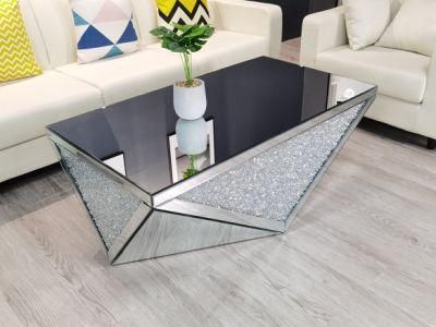 2021 Hot Sale Mirrored Coffee Table Living Room Crushed Glass Furniture Online