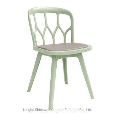 Wholesale Outdoor Furniture Modern Style Garden Furniture Jordan Plastic Chair Eco-Friendly PP Armless Dining Chair