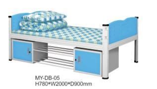 Metal Single Bed with Storage