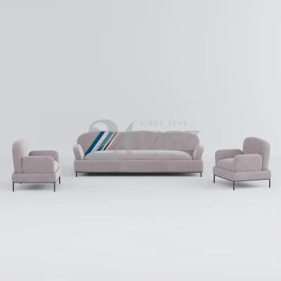 2022 Chinese New Modern Design Sectional Home Furniture Velvet Loveseat Luxury Fabric Sofa
