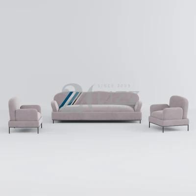 2022 Chinese New Modern Design Sectional Home Furniture Velvet Loveseat Luxury Fabric Sofa
