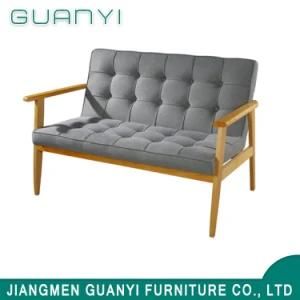 2018 Modern Two Seats Wooden Furniture Living Room Sofa