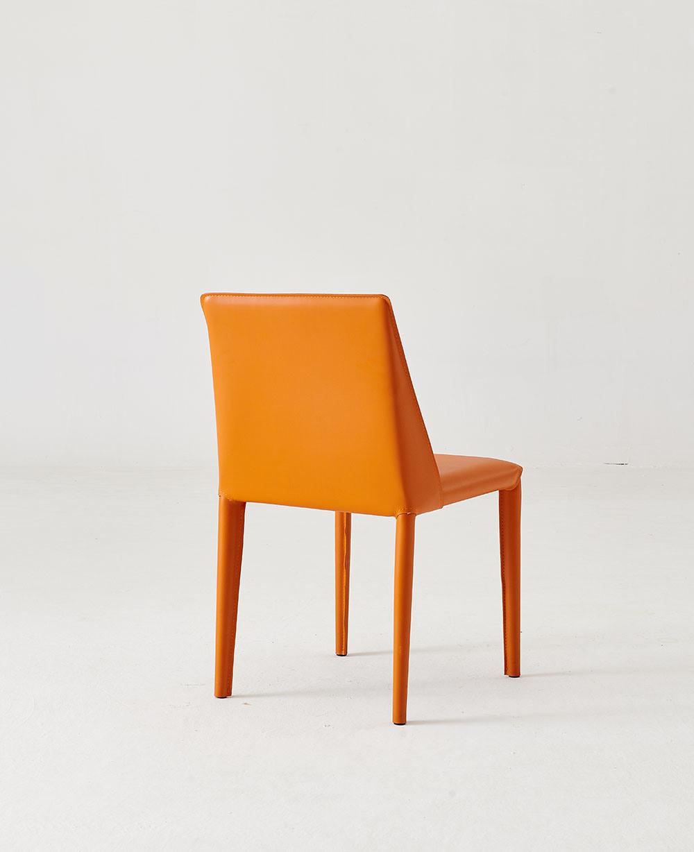 China Manufacturer New Design Furniture Orange Dining Chair