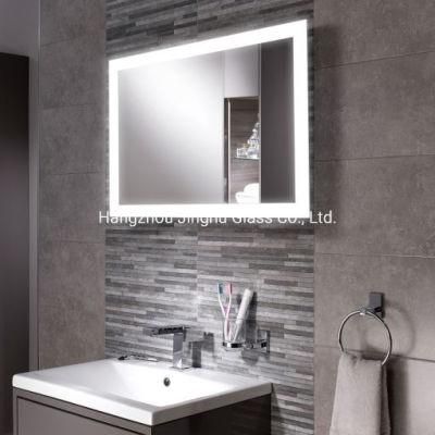 Hotel Decoration Bathroom Wall Mounted LED Lighted Illuminated Mirror with Sensor Switch
