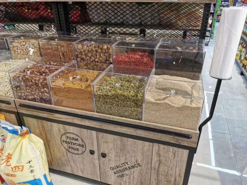Supermarket Dry Goods Racks, Modern Display Shelves