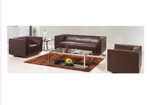 Modern Design PU Leather Three Person Seat Office Sofa