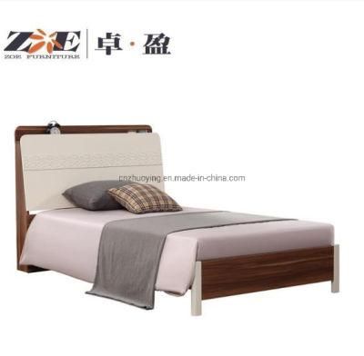 Modern Fashion Cheap Hotel Furniture Bedroom Set Designs MDF Bed
