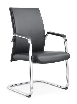 Leather PU Office Visitor Chair PU Leather Conference Office Chair for Meeting Room-2028d