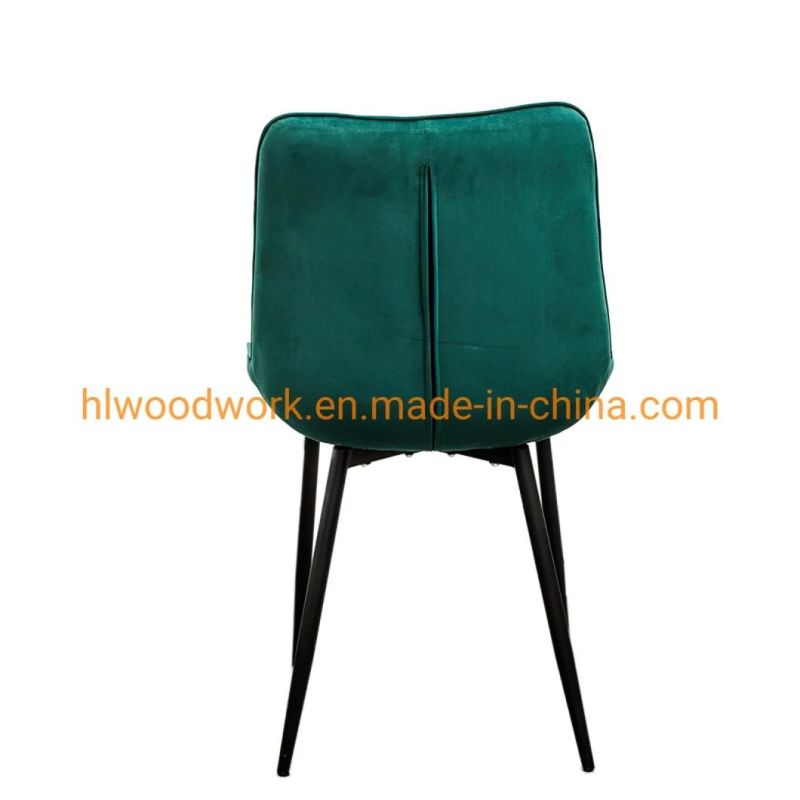Multiple Color Furniture Living Room Sets Metal Legs Design Modern Fabric Restaurant Dining Chairs