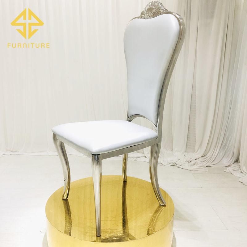 Africa Hot Sale Stainless Steel Dining Chair Hotel Furniture Wedding Events Chairs