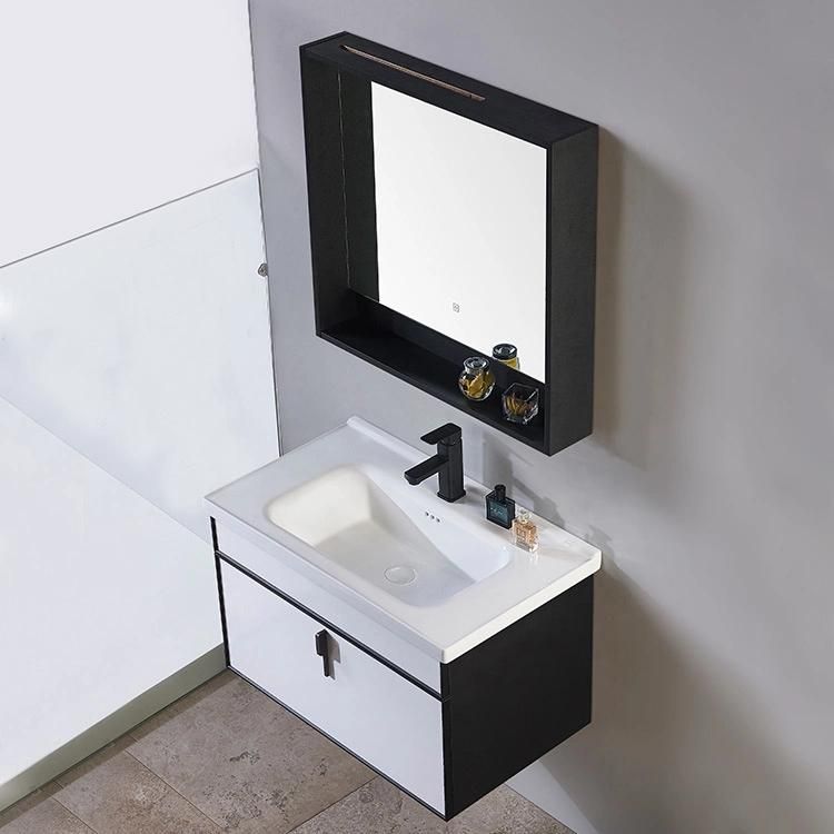 Factory Directly Modern Hotel Hanging Waterproof Wash Basin Plywood Vanity Bathroom Cabinet