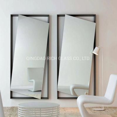 High Quality Silver Mirror for Bathroom Salon Decorative Cheap Sliver Mirror Wall for Room Bedroom Salon