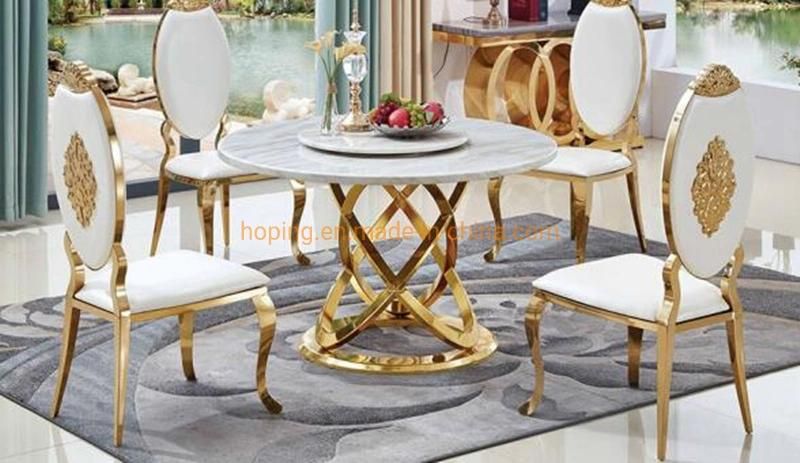 Modern White Event Rental Stainless Steel Bride Groom Wedding Chair Living Room Dining Table