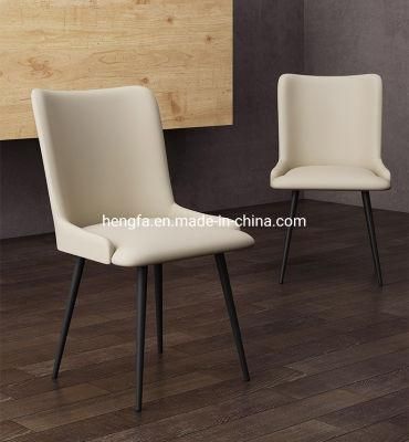 Modern Furniture Steel Legs Fabric Leather Cushion Office Dining Chairs