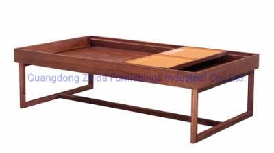 Wood Coffee Table Center Table with Italian Style