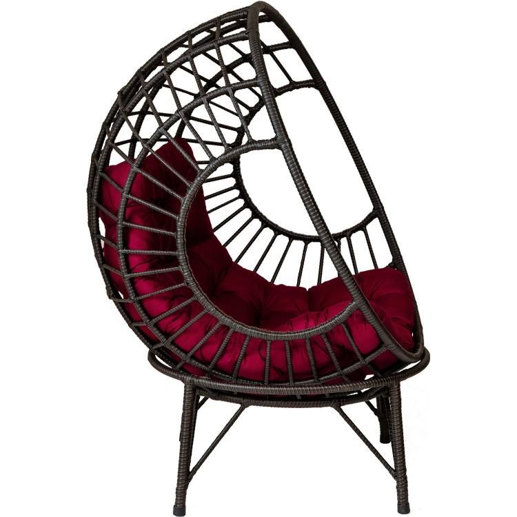 Modern Garden Egg Shaped Chair Standing Egg Swing Chair Rattan Furniture Outdoor