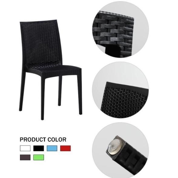 Outdoor Synthetic Rattan Furniture PE Rattan Modern Comfortable Dining Chairs Garden Balcony Patio Chair