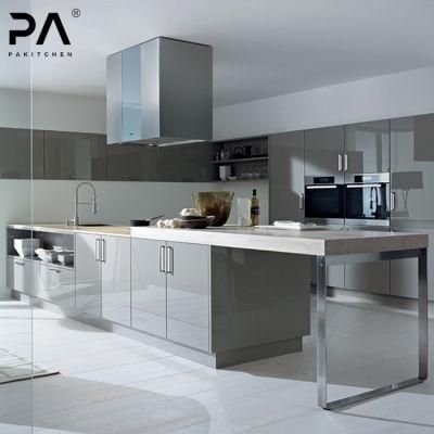 Wholesale Price China Manufacture Free Standing Design High Gloss Finish Modern Modular Kitchen Cabinets