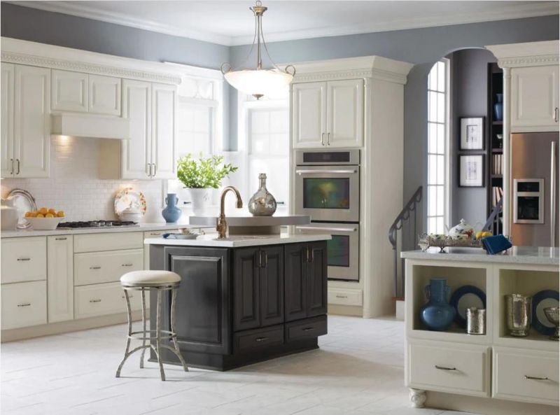 2021 American Apartment Customized Furniture Classic Hampter Door Design Kitchen Cabinets
