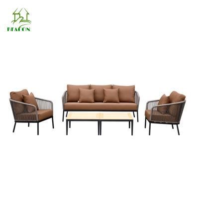 Garden Aluminum Furniture Home Modern Outdoor Chair Patio Sofa Sectional with Table