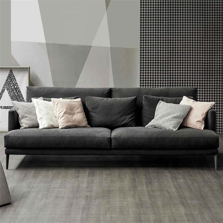 Living Room Chesterfield Furniture Modern Wood Frame Fabric Sofa