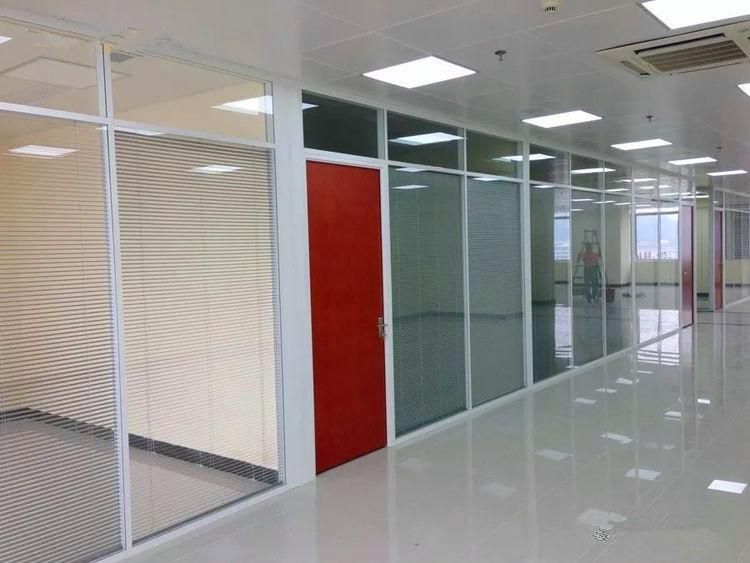 Customization Modern Design Aluminium Frame Office Glass Wall Partitions