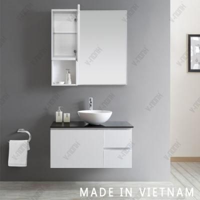 Modern Style Wall-Mounted Solid Wood Bathroom Vanity Furniture