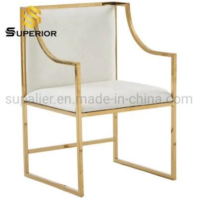 Hot Selling Hotel Furniture Metal Frame White Velvet Single Sofa