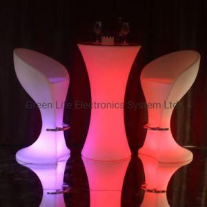 Hotel Furniture Illuminated LED Nightclub Table for Commercial Area