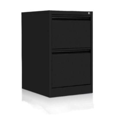 Office Furniture 2-Tier Metal Drawer File Cabinet with Convertible Lock