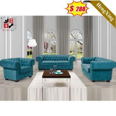 Modern Home Furniture Wooden Frame Living Room Sofas Green Blue Velvet Fabric 1/2/3 Seat Sofa