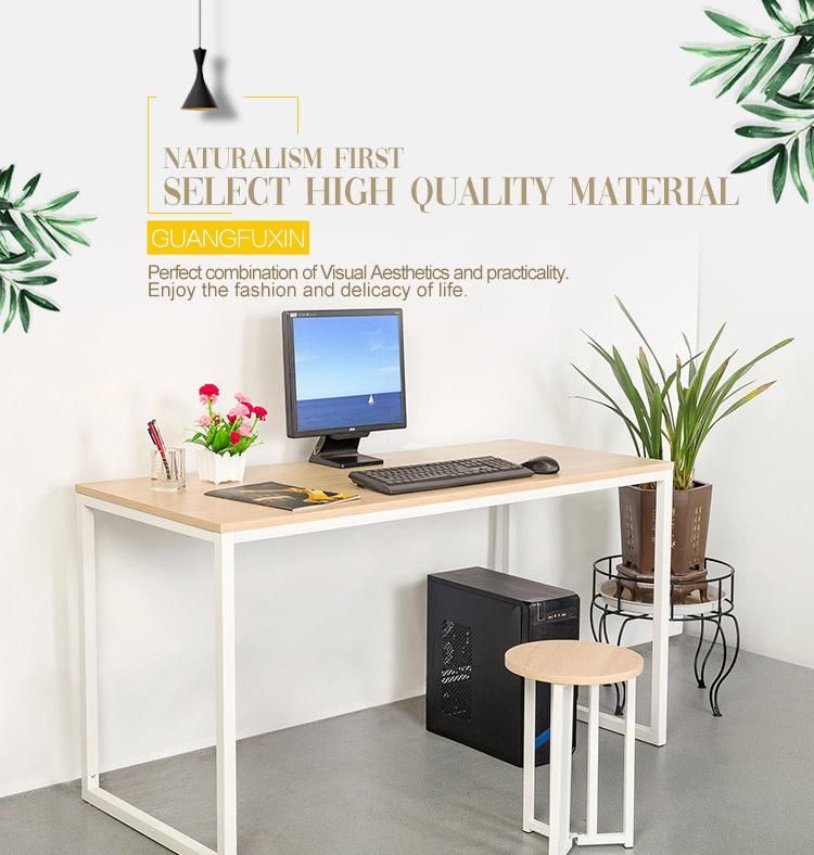 Easy Assembly 47′′ Wood Black Metal Frame Study Workstation Laptop Office Desks Computer Desks for Home Office