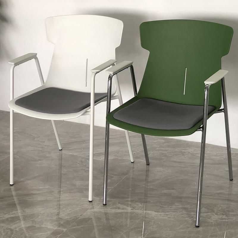 Modern Dining Chairs Set of 4 Nordic Style Colorful Full PP Plastic Chairs for Dining Room