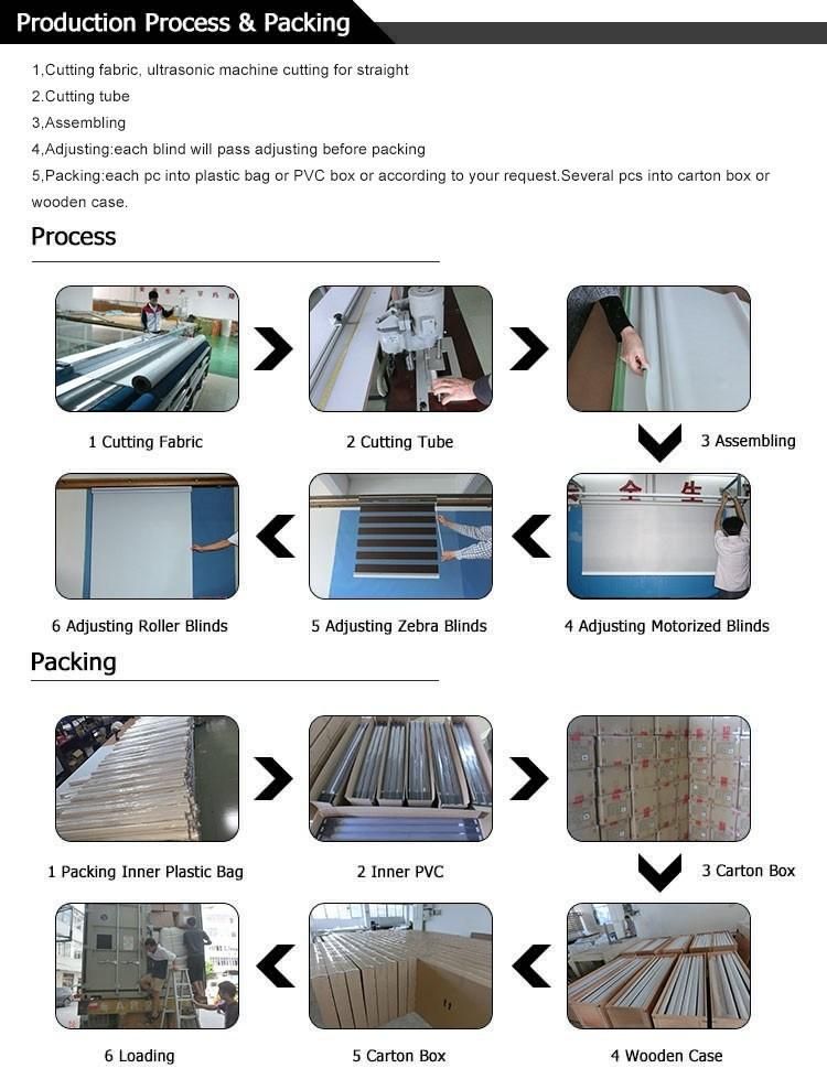 Electric Motorized Vertical Blind Track, Horizontal Motorized Balcony Roller Blinds