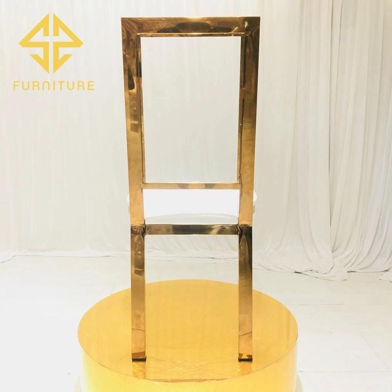 2021 Luxury Event Hotel Wedding Stainless Steel Chairs