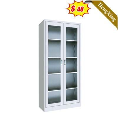 China Factory Wholesale Customized High Quality Cheap Price Office Furniture Company School Storage Glass File Iron Cabinet