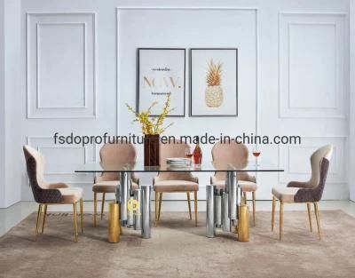 Dining Table Set 2021 New Hotsale Dining Chair Design Dopro Metal Factory