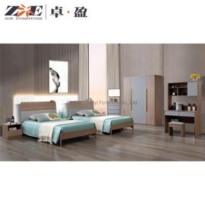 Foshan Hot Sale Space Saving Bedroom Furniture Suites Modern Set MDF King Size Bed