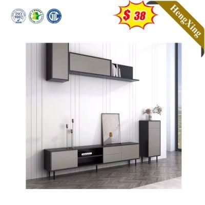 Light Grey Color Modern Wooden Living Room Home Furniture TV Stand with Drawers Cabinet