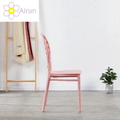 Stacked Colorful Modern Pink Dressing Chair Cafe Restaurant Events Plastic Dining Chair