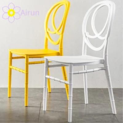 New Design Outdoor Luxury Clear Tiffany Plastic Acrylic Resin Wedding Dining Chiavari Phoenix Chair