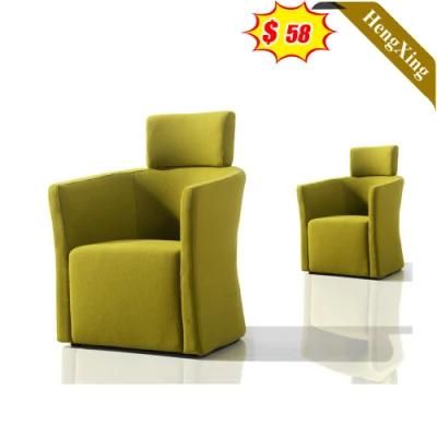 Modern Home Living Room Furniture Green Fabric Sofa Chair Simple Design Hotel Office Leisure Lounge Chair