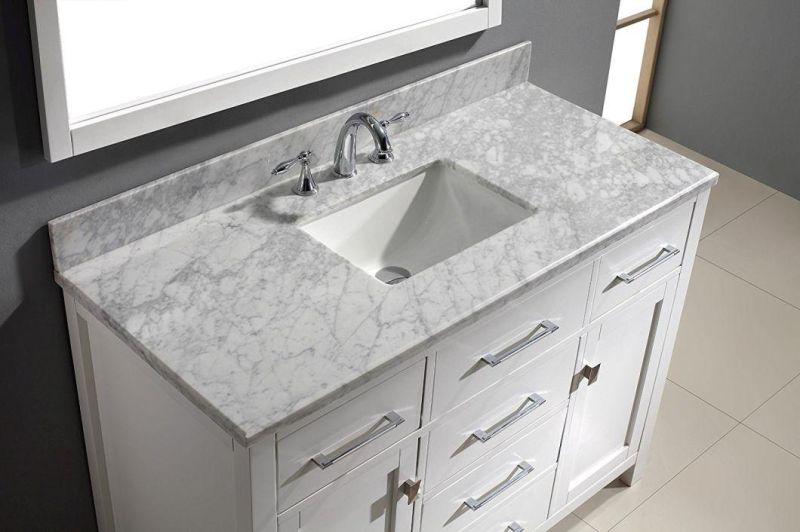 New Design Marble Top Bath Cabinet Vanity Combo