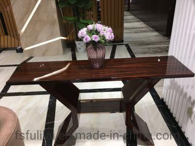 5 Star Good Design and Nice Hotel Furniture of Wooden Flower Table Console Counter Table