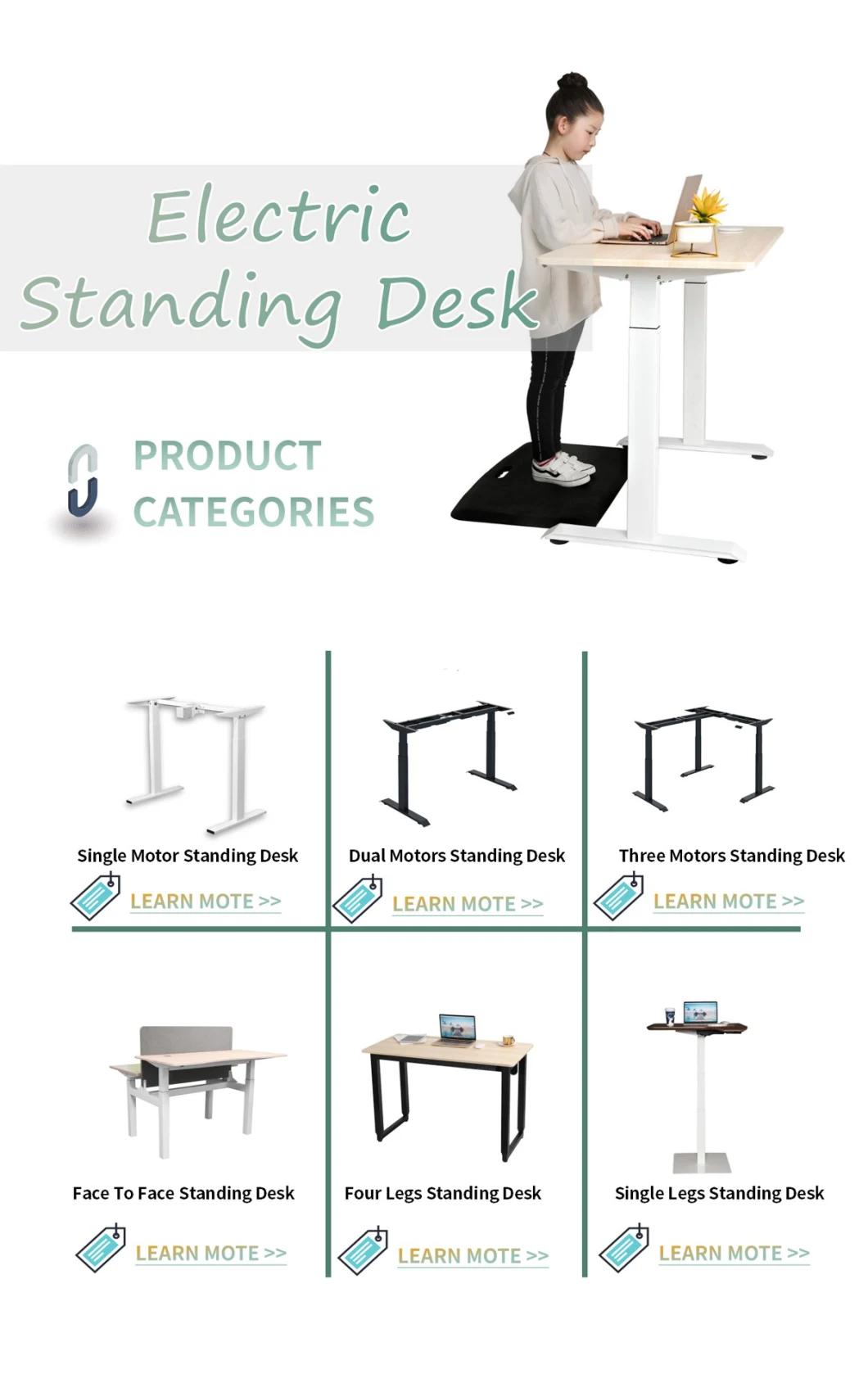 Manual Height Adjustable Black Color Table Frame Office Desk Ada