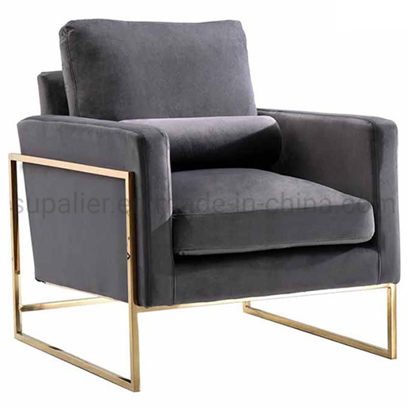 Luxury Living Room Furniture Set Single Seater Sofa