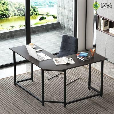 Foshan Furniture Premium Quality L Shaped Top Simple Modern Style Decent Steady Table Office Desk