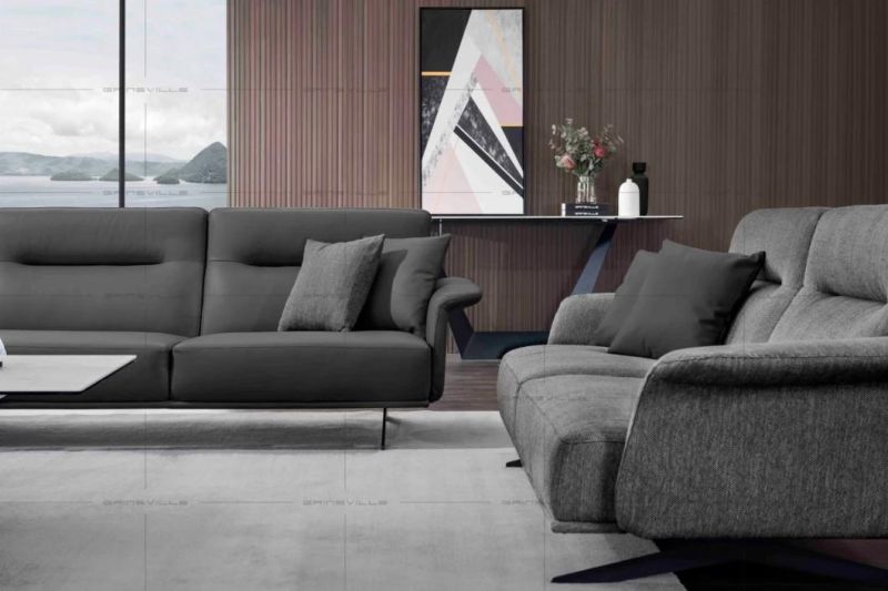 New Hot Sale Italy Upholstered Leather Sofa Modern Sofa Sectional Sofa Modern Living Room Furniture